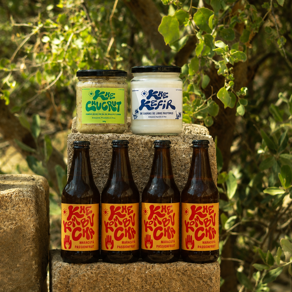 chucrut, kefir de cabra y kombuchas artesanales